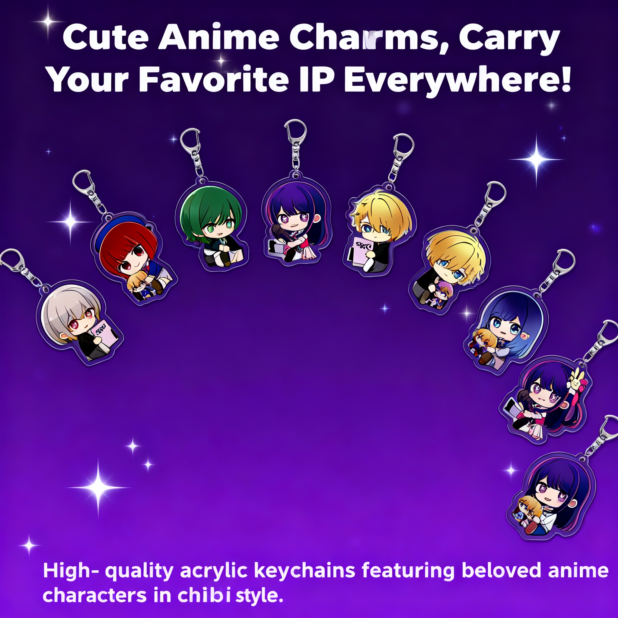 Anime Merchandise Keychain - My Hero Academia Acrylic Keychain Star