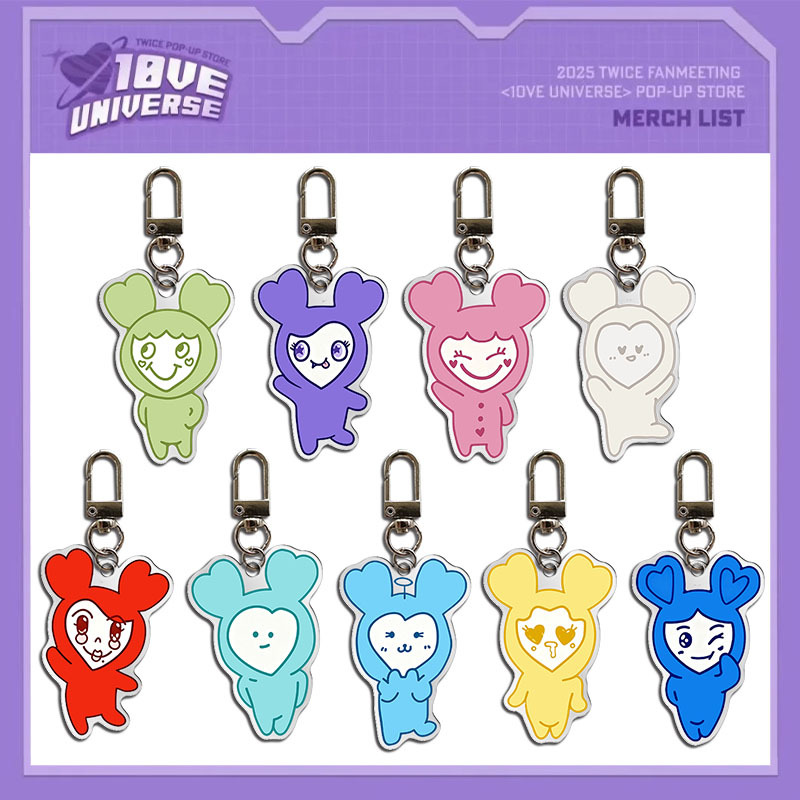 TWICE Cute Cartoon Anime Acryl - Anime Merchandise Keychain บทวิจารณ์และราคา