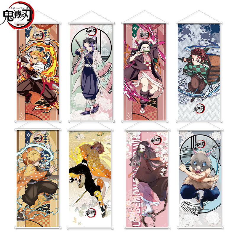 Demon Slayer Wall Scroll Nezuk - Anime Merchandise In Japanese บทวิจารณ์และราคา