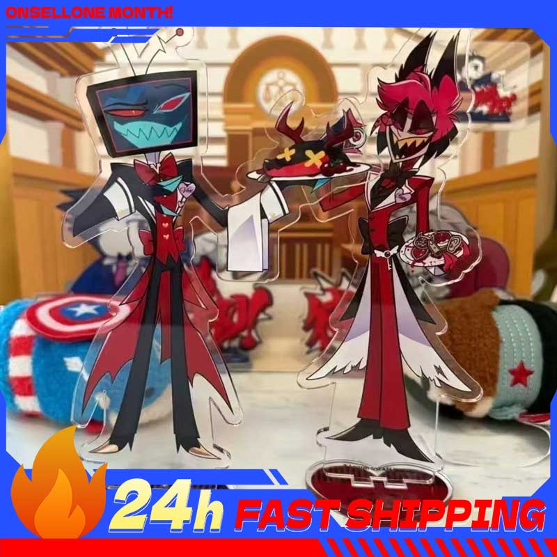 2pcs Hazbin Anime Peripherals  - Free Anime Merchandise บทวิจารณ์และราคา