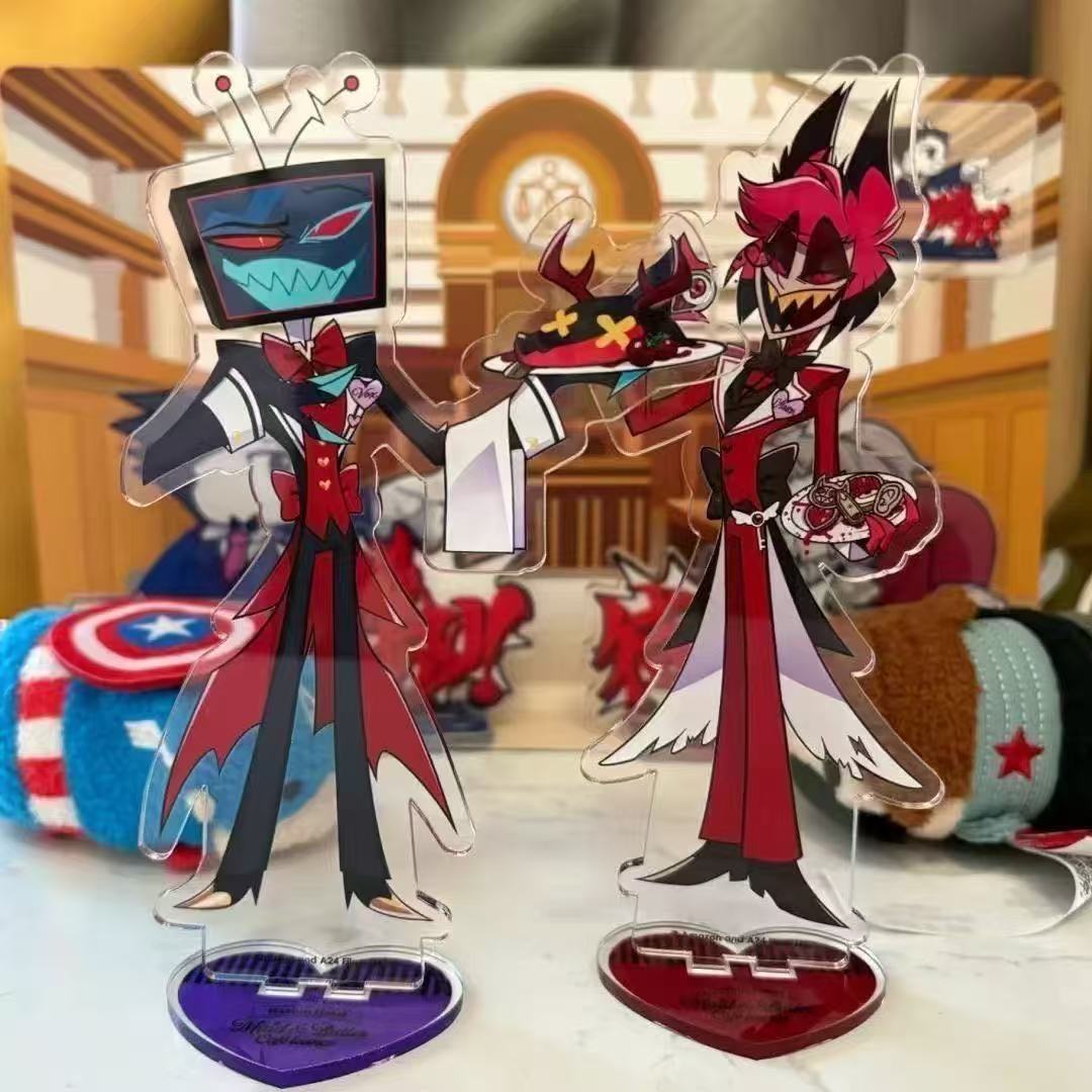 2pcs Hazbin Anime Peripherals  - Free Anime Merchandise บทวิจารณ์และราคา