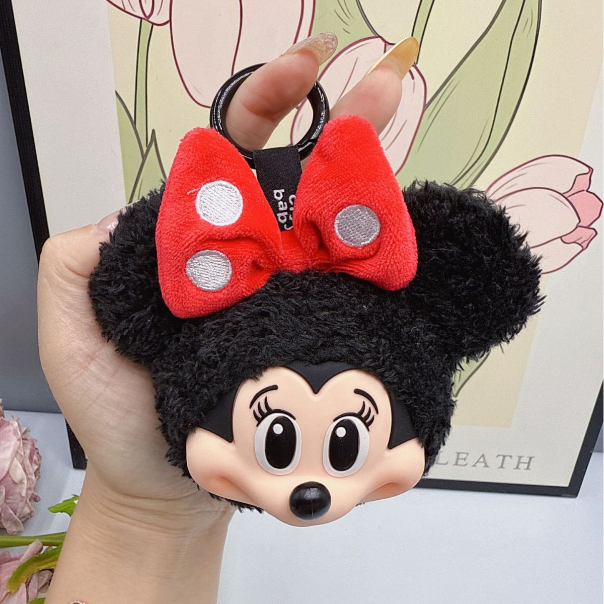 Mickey Minnie Plush Doll Keych - Anime Merchandise Keychain บทวิจารณ์และราคา