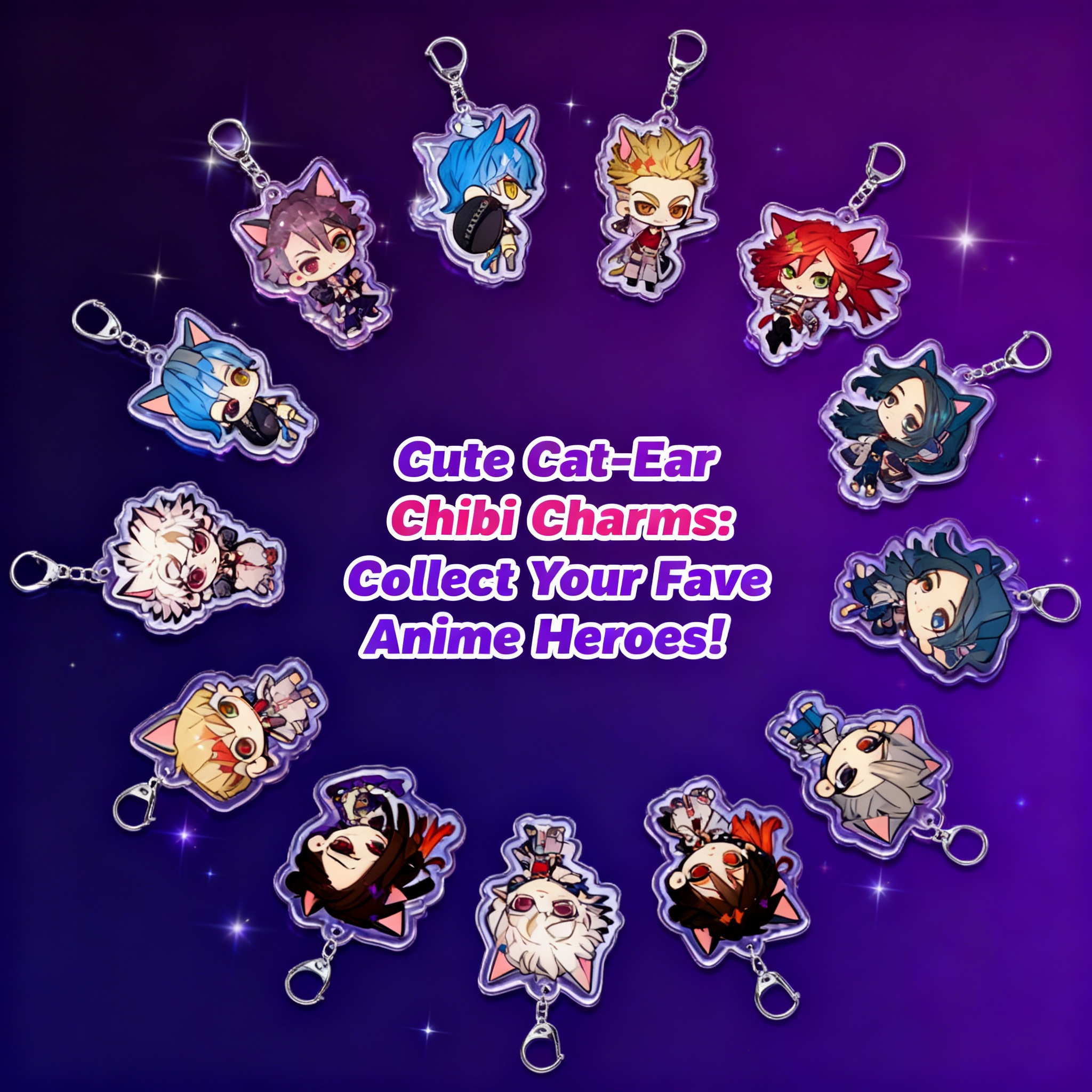 Anime Keychain Acrylic Keychai - Anime Merchandise Keychain บทวิจารณ์และราคา