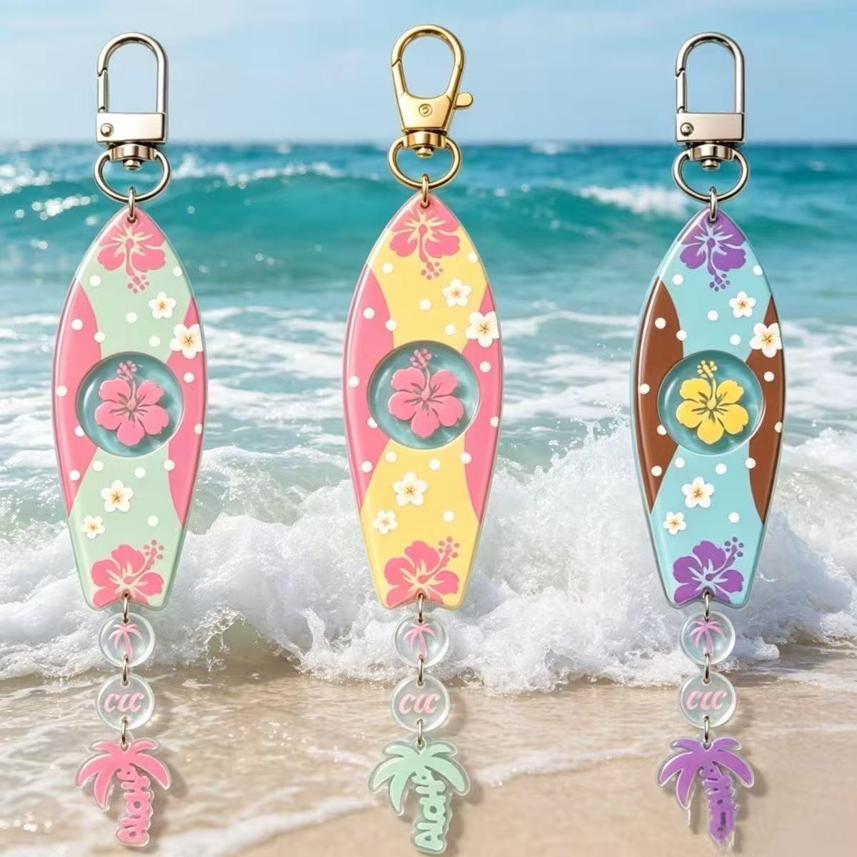 INS Hawaiian Surfboard Shaped  - Anime Merchandise Keychain บทวิจารณ์และราคา