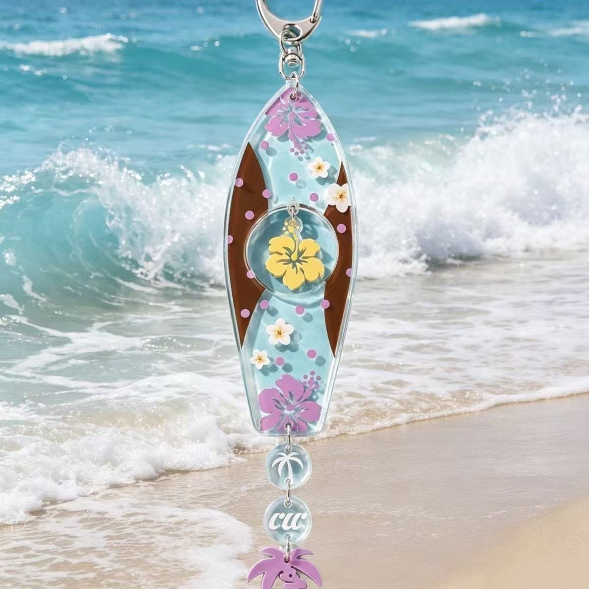INS Hawaiian Surfboard Shaped  - Anime Merchandise Keychain บทวิจารณ์และราคา