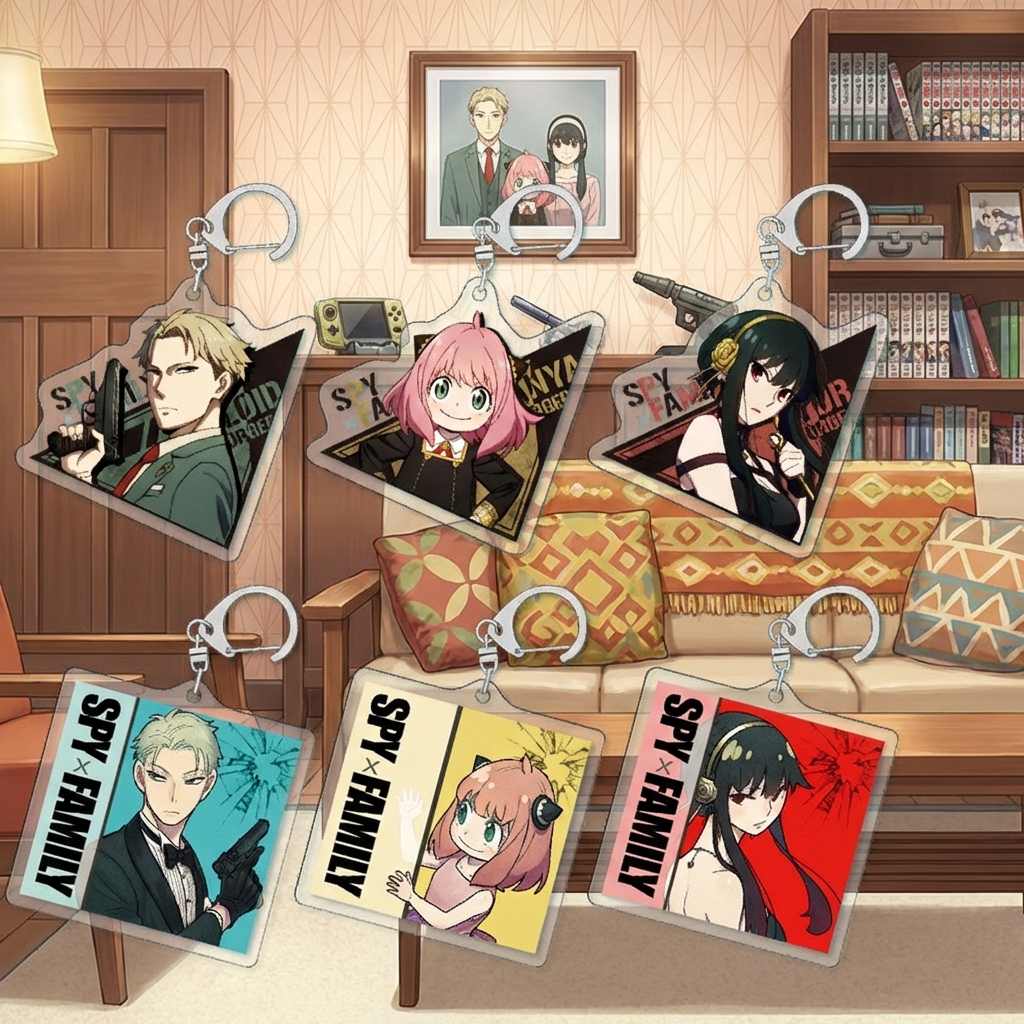 SPY×FAMILY Anya Keychain Acryl - Anime Merchandise Keychain บทวิจารณ์และราคา