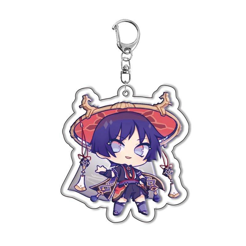 Genshin Impact Traveler Wander - Anime Merchandise Keychain บทวิจารณ์และราคา