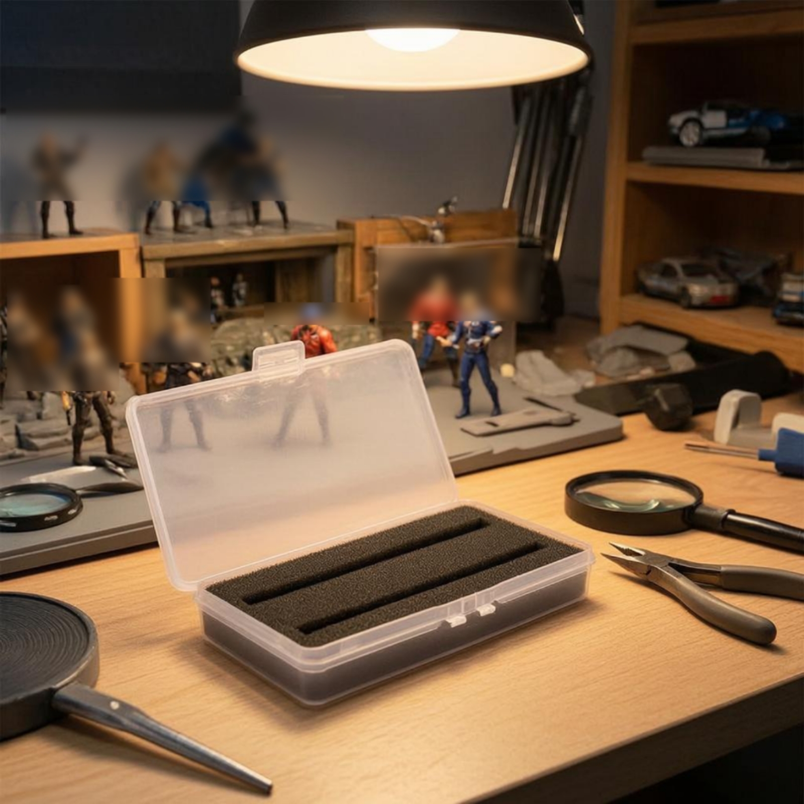 Figure Storage Box Hinged Lid  - Figure Display Box บทวิจารณ์และราคา