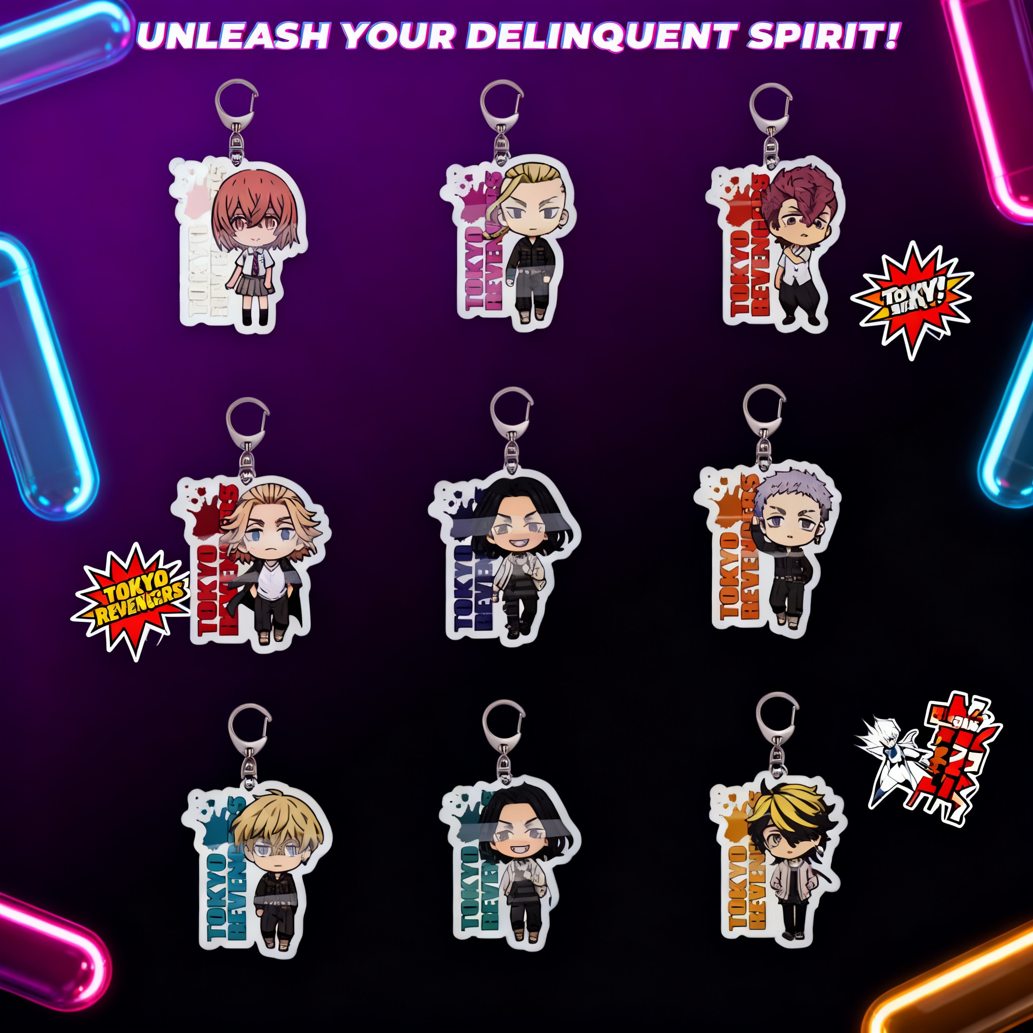 Acrylic Keychain Anime Tokyo R - Anime Merchandise Tokyo บทวิจารณ์และราคา